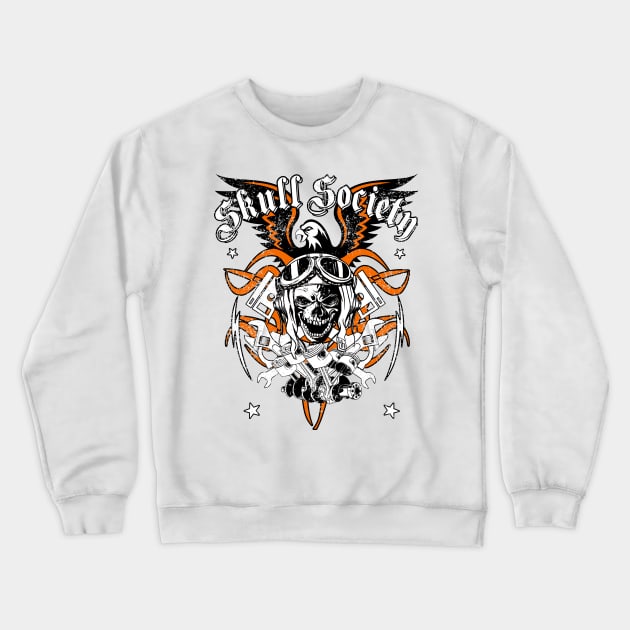 Skull Society Crewneck Sweatshirt by BC- One- Shop